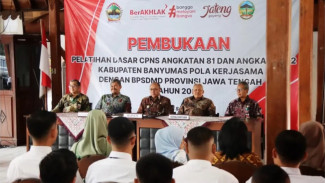 Latsar CPNS Angkatan 81 dan 82 Tahun 2025 Resmi Dibuka oleh Bupati Banyumas