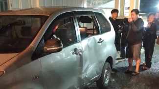 Kecelakaan di Jl. Raya Sokanandi Banjarnegara, Libatkan Sepeda Motor Menabrak Badan Mobil