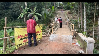 Upaya Tindak Lanjut Jembatan Longsor di Sungai Bringkeng Purbalingga, Susun RAB untuk Perbaikan