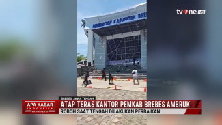 Teras KPT Brebes Runtuh Ketika Diperbaiki, Tiga Pekerja Tertimpa: Begini Penjelasan Dinas PU soal Kelalaian Teknis