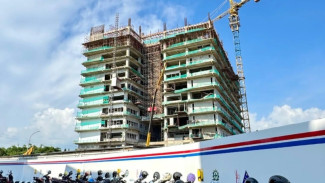 Proyek Pembangunan Gedung UMP Presiden Tower Setinggi 13 Lantai, Tidak Lama Lagi Konstruksi Akan Topping Off