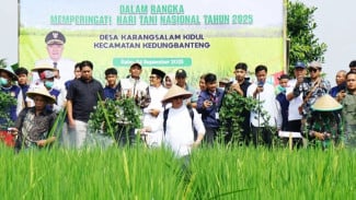 Suntikan Semangat di Hari Tani Nasional, Bupati Banyumas Resmikan Program GERAMLING