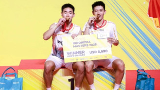 Raymond dan Joaquin Juara Ganda Putra Indonesia Master Lewat Laga Tiga Gim Ketat