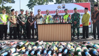 Polres Purbalingga Ungkap 296 Kasus Pekat 2026, Ribuan Miras Dimusnahkan