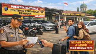 Polresta Banyumas Buka Penitipan Kendaraan Gratis Mudik Lebaran 2026, Warga Bisa Titip Motor dan Mobil di Kantor Polisi