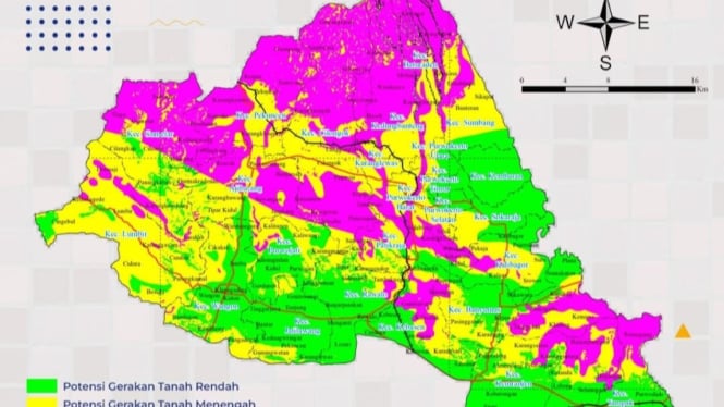 Potensi Gerakan Tanah di Wilayah Kabupaten Banyumas