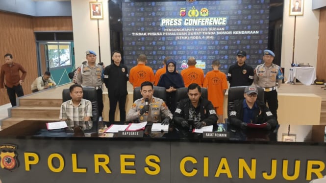 Konferensi pers Polres Cianjur