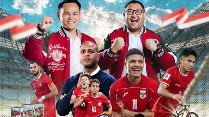 Nobar Timnas Indonesia di Alun Alun Purbalingga