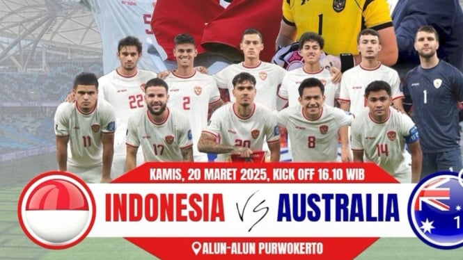 Nobar sepak bola Timnas Indonesia di Alun-Alun Purwokerto