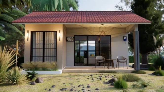 Rumah 100 jutaan yang tampil modern dan menawan
