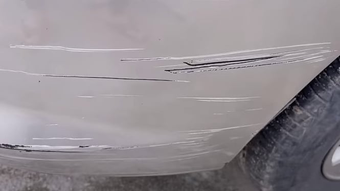 cara menghilangkan baret di mobil