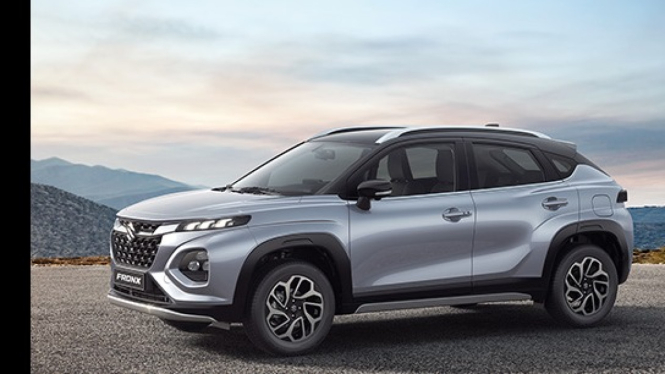 Penampakan mobil  Suzuki Fronx