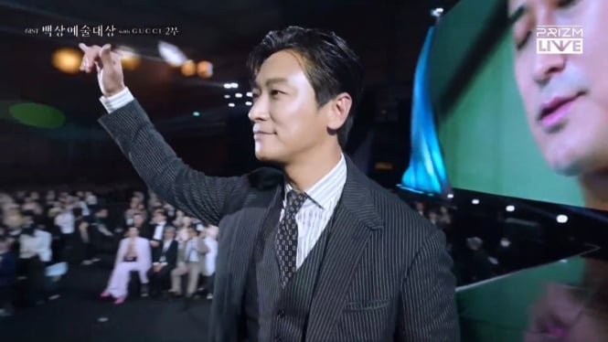 potret Ju Ji Hoon di 61st Baeksang Arts Awards