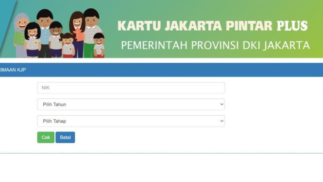 Website untuk cek penerima KJP Plus Tahap I 2025