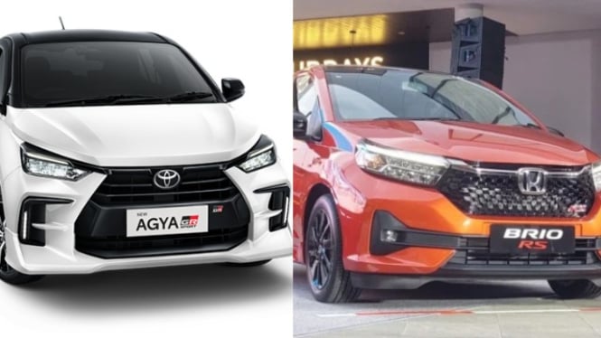 Toyota Agya GR vs Honda Brio RS