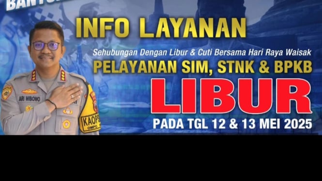 Libur Waisak 2025, Polresta Banyumas Libur Pelayanan
