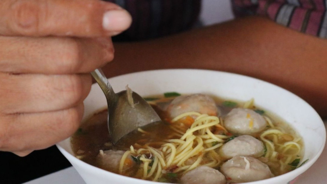 Ilustrasi bakso daging sapi di Purwokerto