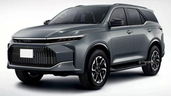 Desain Futuristik Toyota Fortuner Generasi Baru
