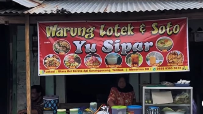 Warung lotek & Soto Yu Sipar di Purwokerto
