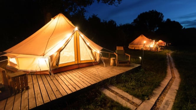 Ilustrasi Glamping