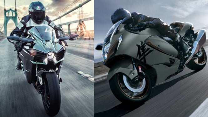 Suzuki Hayabusa vs Kawasaki H2R