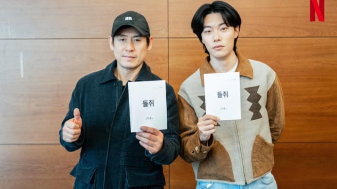 Seol Kyung Gu dan Ryu Jun Yeol di pembacaan naskah film Korea The Rat