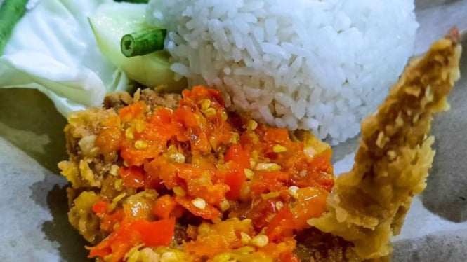 Rekomendasi ayam geprek di Purwokerto
