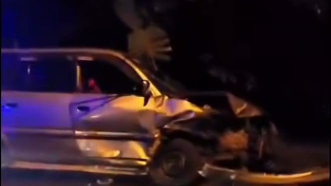 Kecelakaan Beruntun Menimpa 3 Mobil di Kaligondang Purbalingga