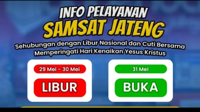 Samsat Banjarnegara Libur