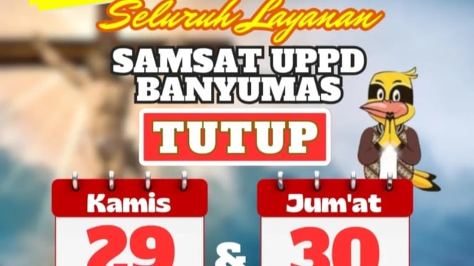 Samsat Banyumas Libur