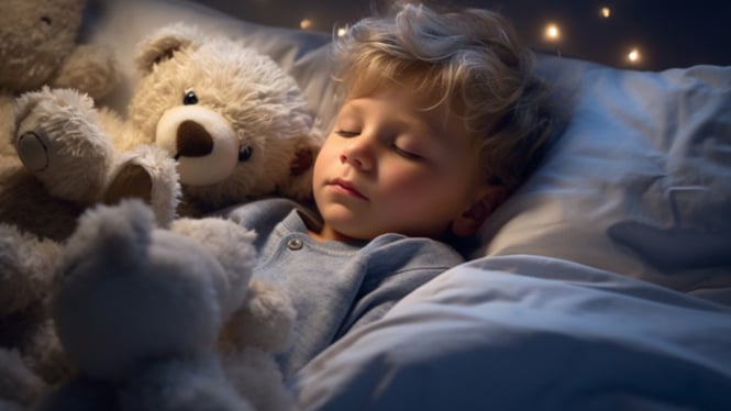 Ilustrasi Anak Sedang Tidur
