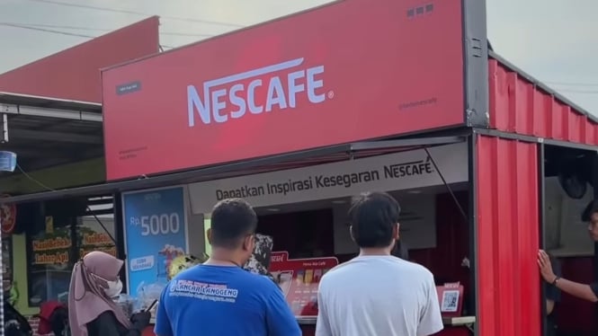 Gerai Kopi Nescafe di Purbalingga