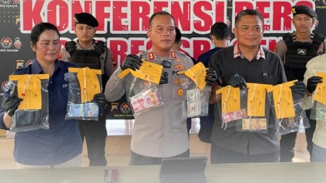 Sragen geger, pelaku peredaran uang palsu dibekuk polisi