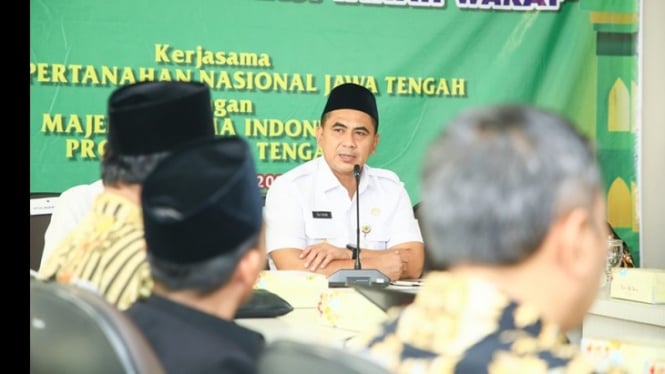 Wagub Jateng Ungkap sertifikasi 69 ribu tanah wakaf