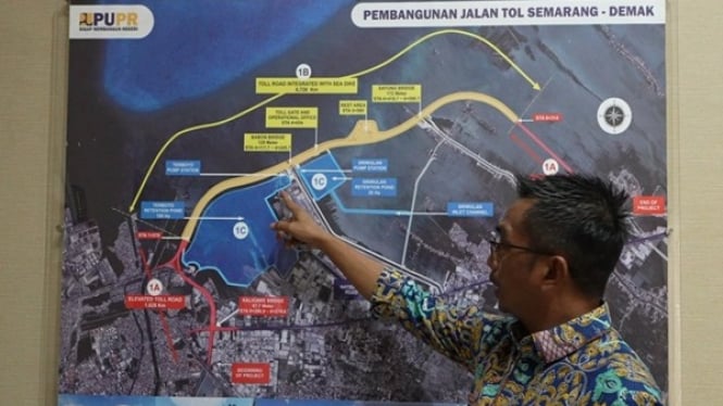 Proyek tol Semarang Demak dengan tanggul laut, solusi atasi banjir rob