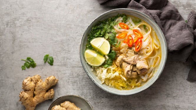 Ilustrasi makanan soto