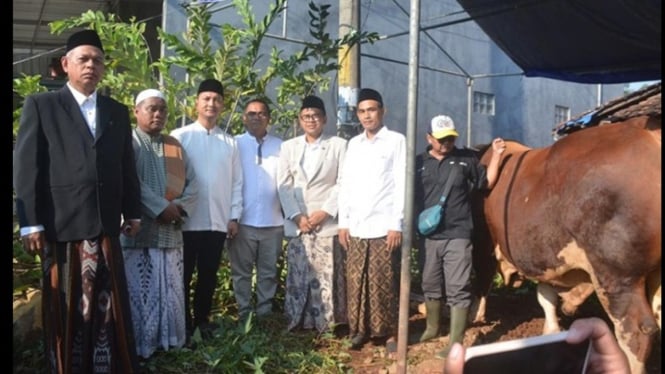 Daging sapi sigemblung Prabowo dibagi untuk seribu warga Bleder