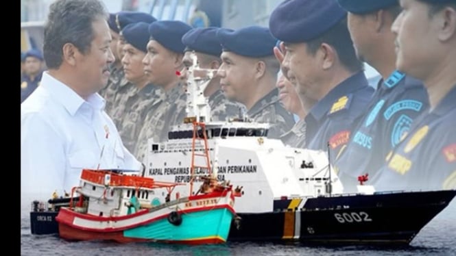 Patroli KKP lawan perompak laut di perairan RI
