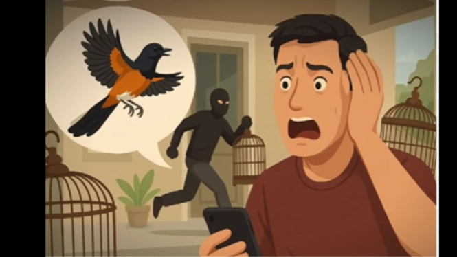 Burung murai batu yang dicuri pelaku