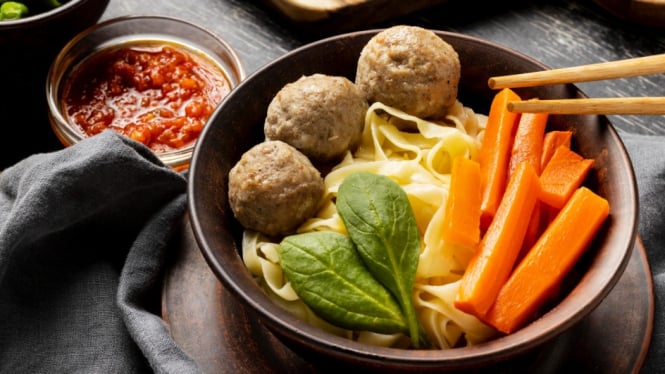 Ilustrasi Mie Bakso