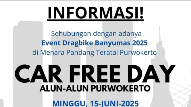 Car Free Day di Alun-Alun Purwokerto Ditiadakan
