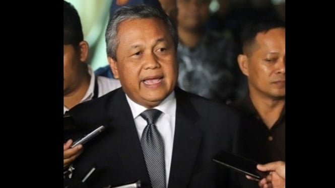 Perry Warjiyo saat menghadiri rapat kerja dengan DPR