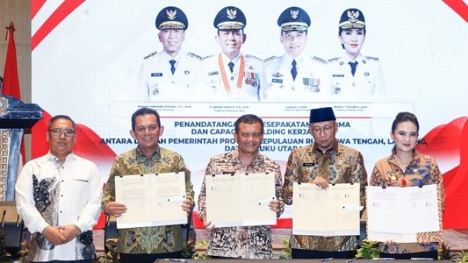 Penandatanganan kerja sama ekonomi antarprovinsi di Batam