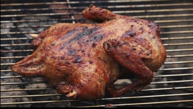 Ilustrasi Bebek Bakar