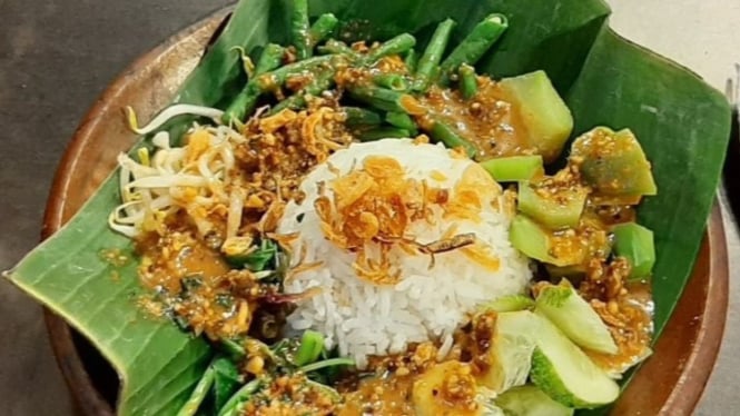 Ilustrasi Nasi Pecel Banyumas