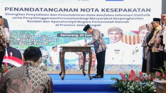Penandatanganan MoU RTLH oleh Pemkab Magelang