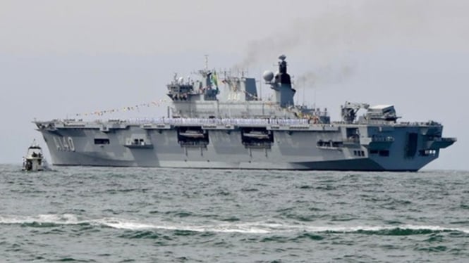 Ilustrasi USS Nimitz melintasi perairan Aceh