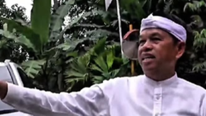 Dedi Mulyadi tetap tenang usai disiram air di Bekasi