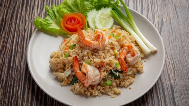 Ilustrasi Nasi Goreng Seafood