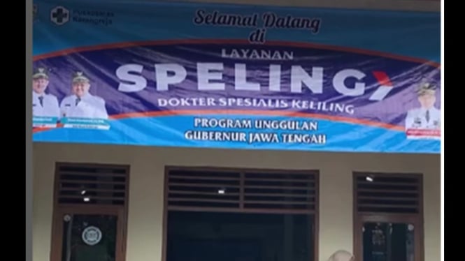 Warga antre periksa dokter spesialis dalam program Speling
